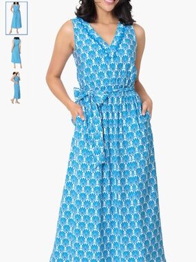 GIBSONLOOK Bella Evening Tie Belt Maxi Dress